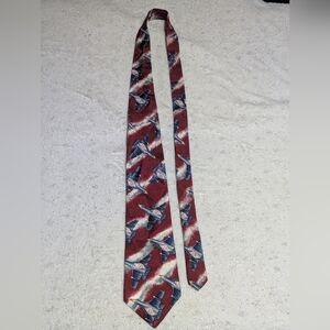 Vintage-style Tabasco silk tie with allover pepper sauce bottle print